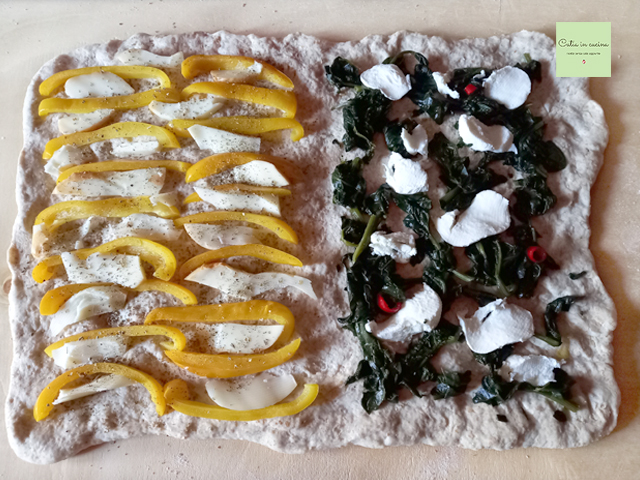 gefülltes brot paprikaspinat schritt1