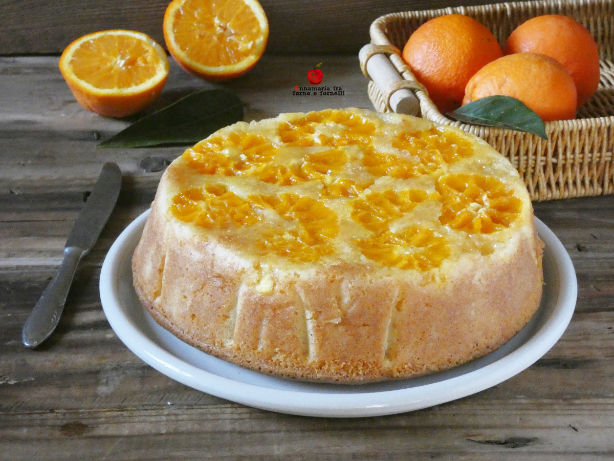 Gestürzter Orangenkuchen