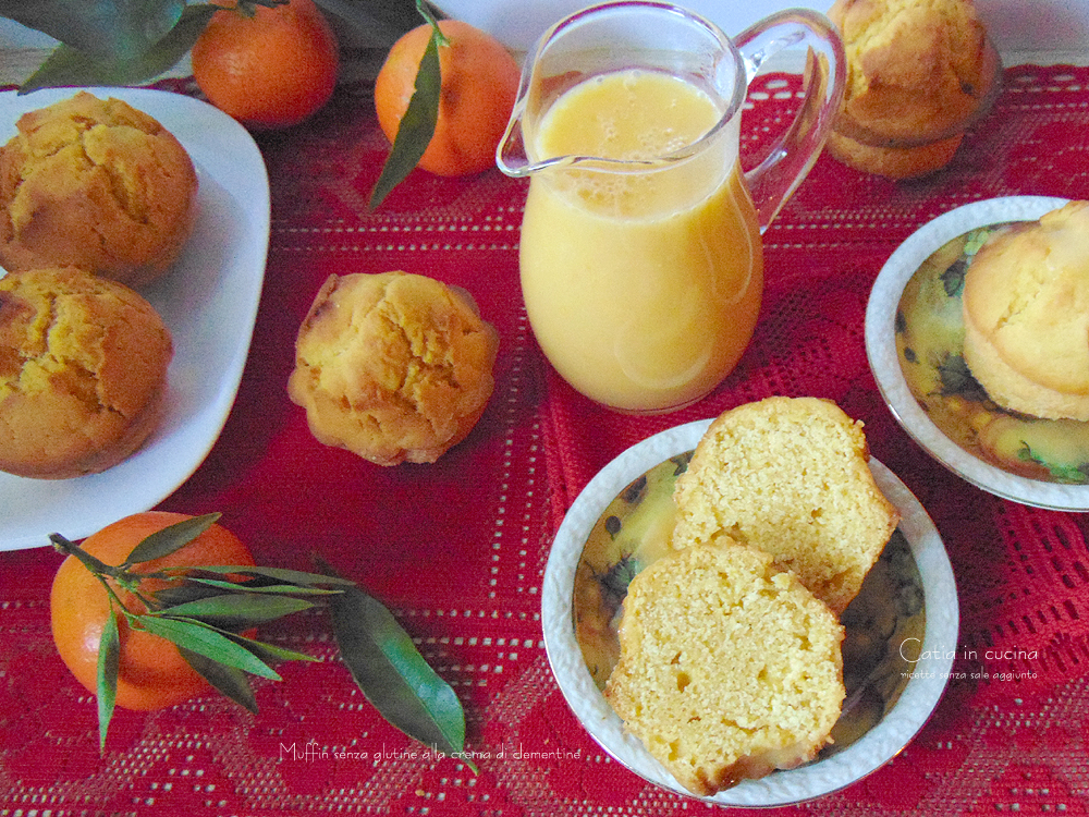 Glutenfreie und laktosefreie Muffins mit Clementinencreme