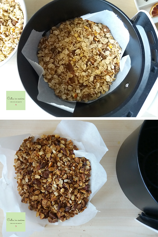 Granola in der Heißluftfritteuse
