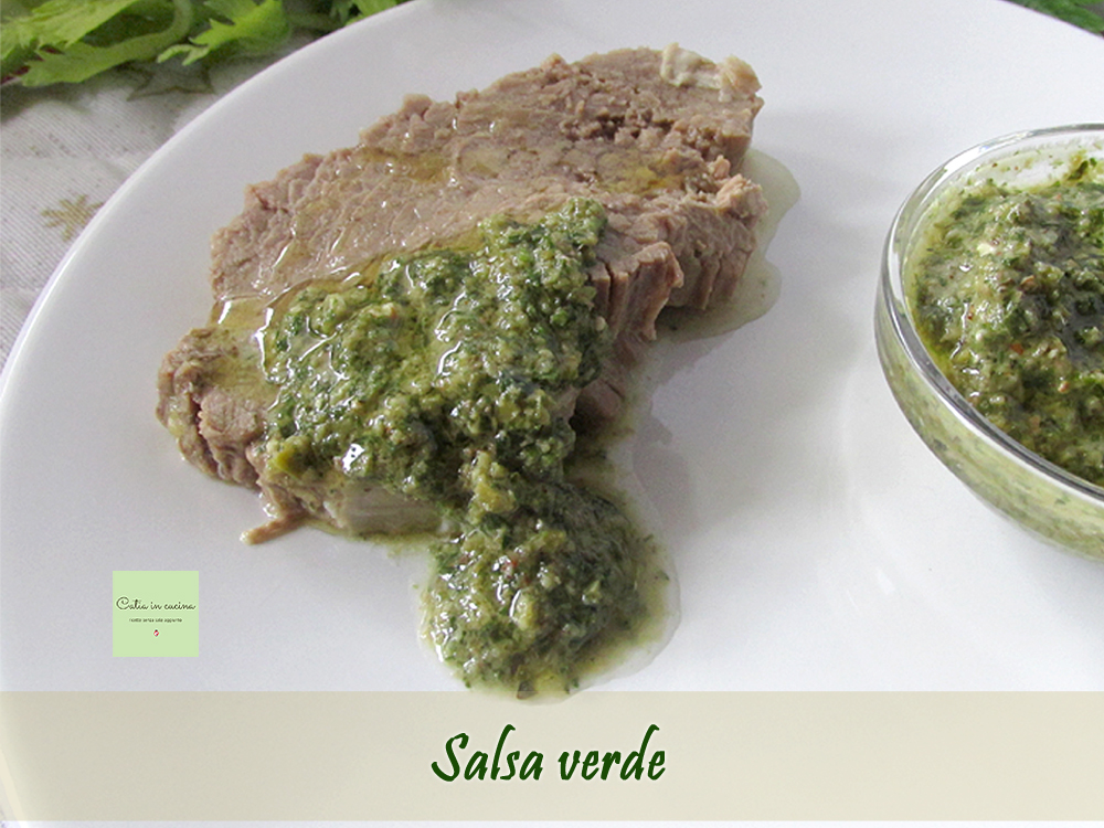 grüne Soße für gekochtes Fleisch