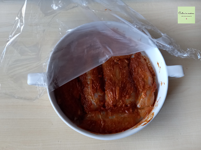 Hähnchenfilets mit BBQ-Sauce nach der Marinade