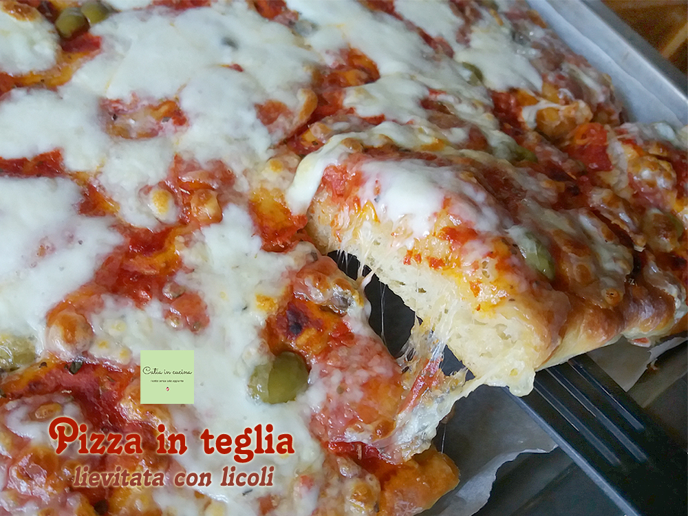 Hohe und weiche Blechpizza mit Licoli