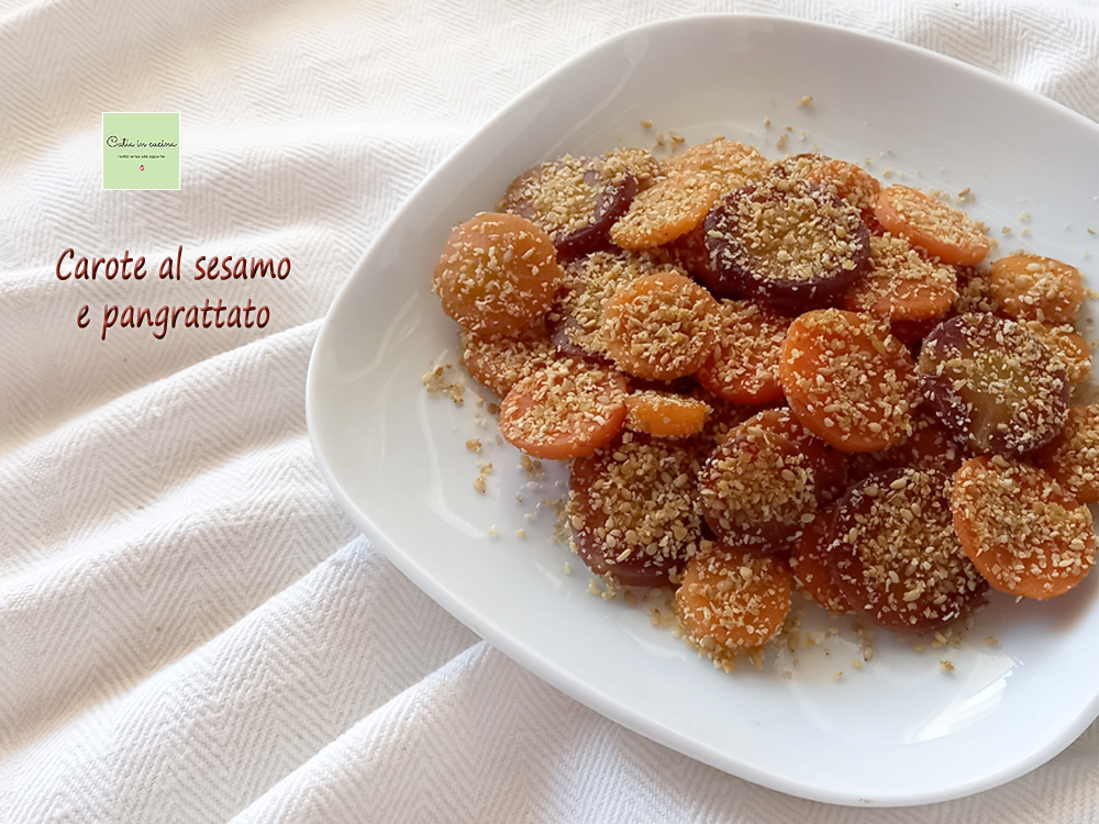 karotten mit sesam und semmelbröseln