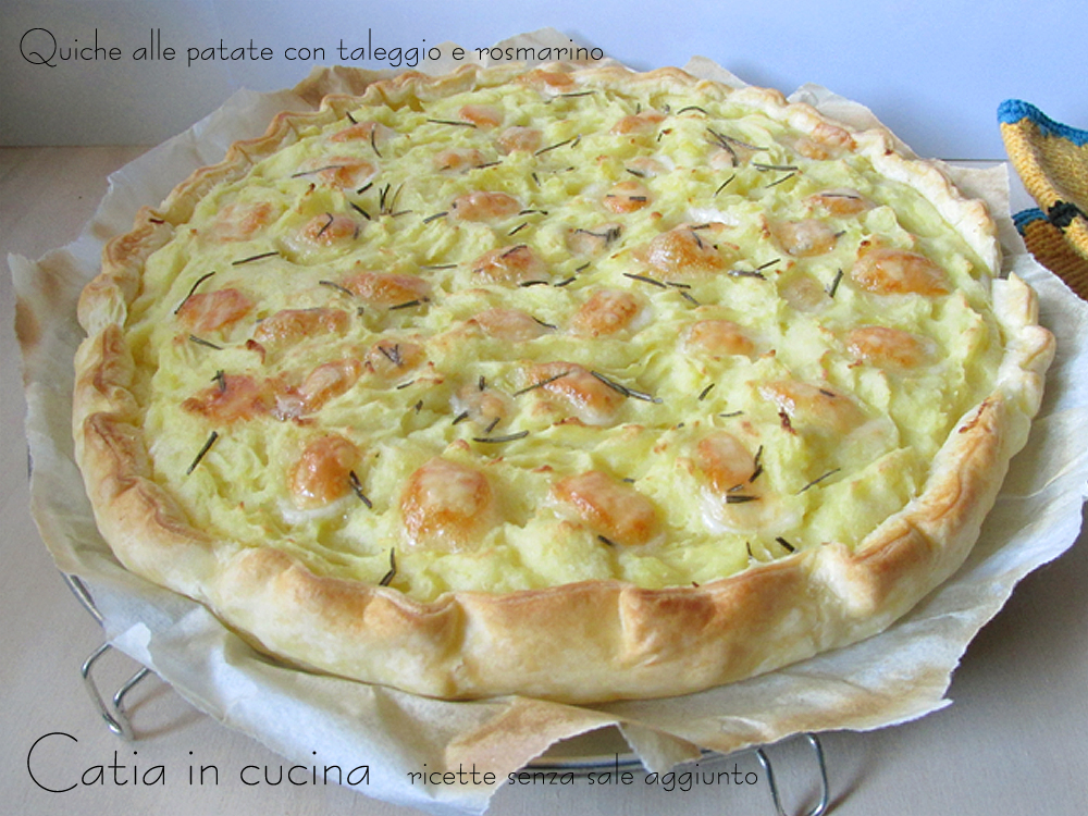 Kartoffelquiche mit Taleggio und Rosmarin