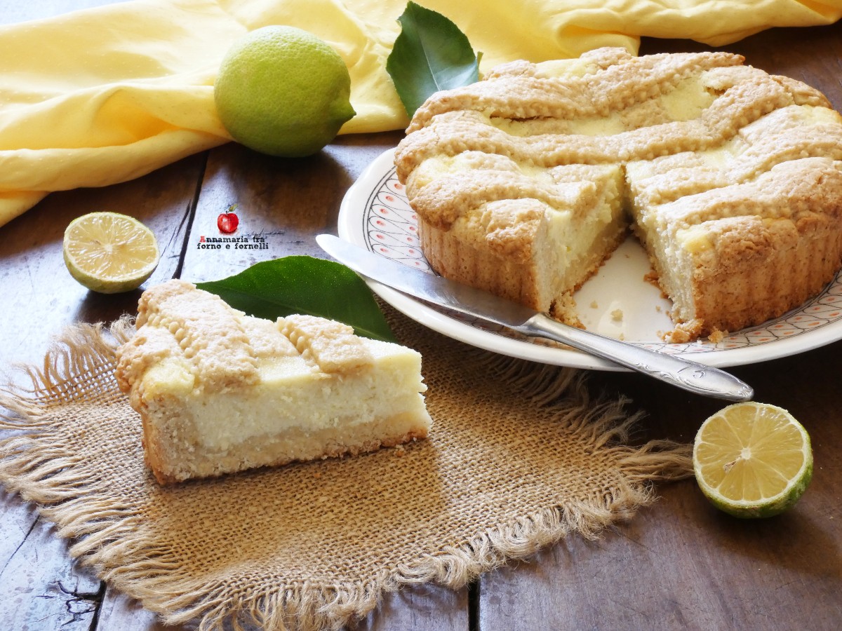 Kuchen mit Ricotta-Creme