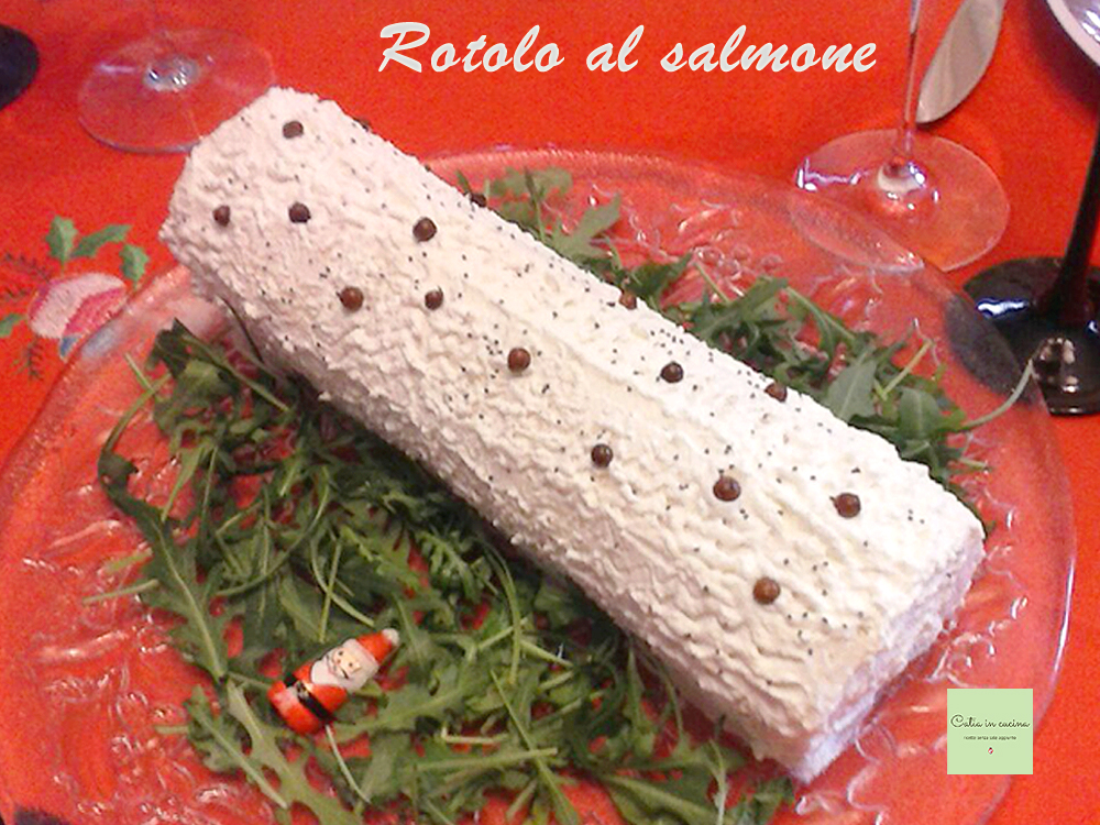 Lachsrolle mit Ricotta und Rucola