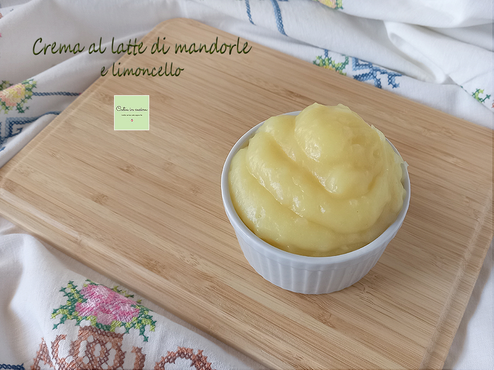 Mandelmilchcreme mit Limoncello