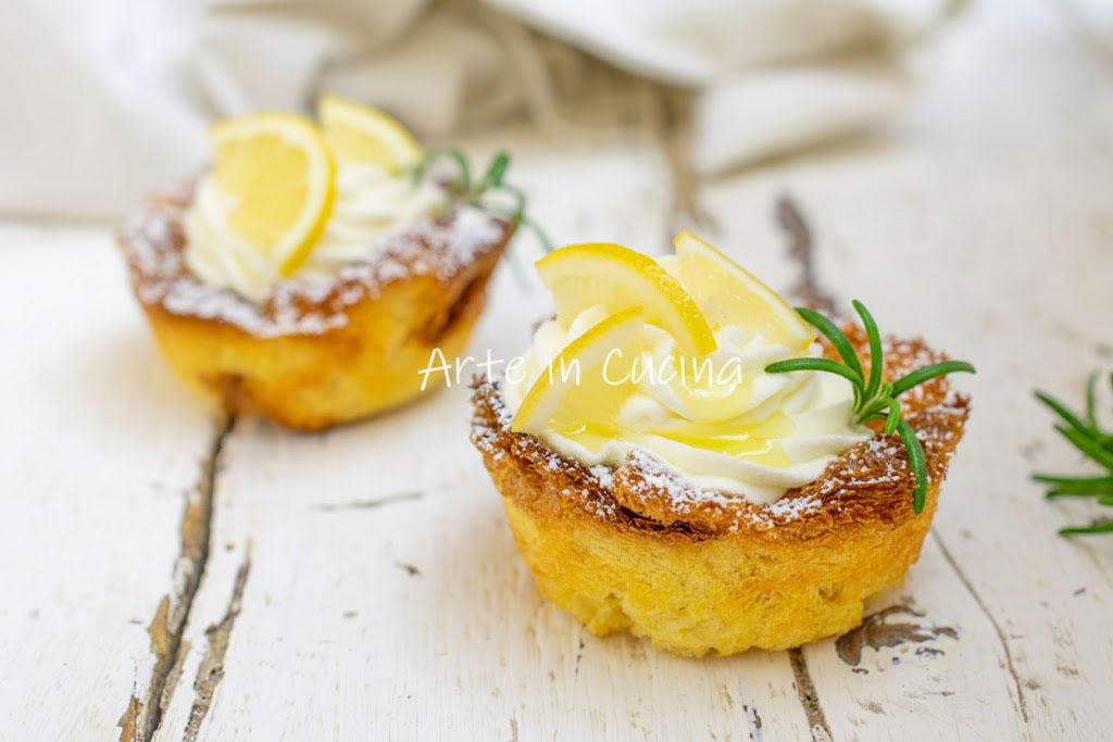 Pandoro-Körbchen mit Limoncello