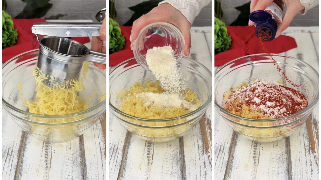 Kartoffelsnack mit Parmesan