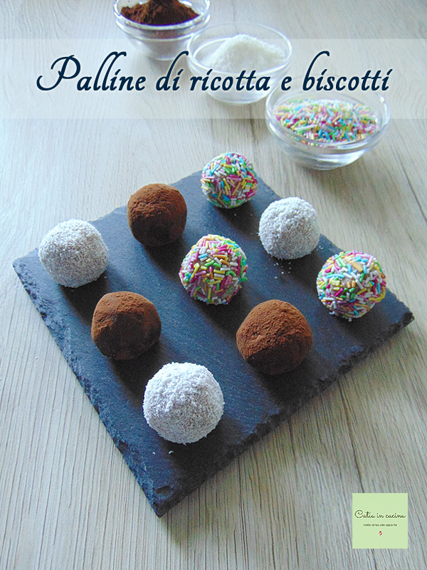 ricotta- und kekskugeln