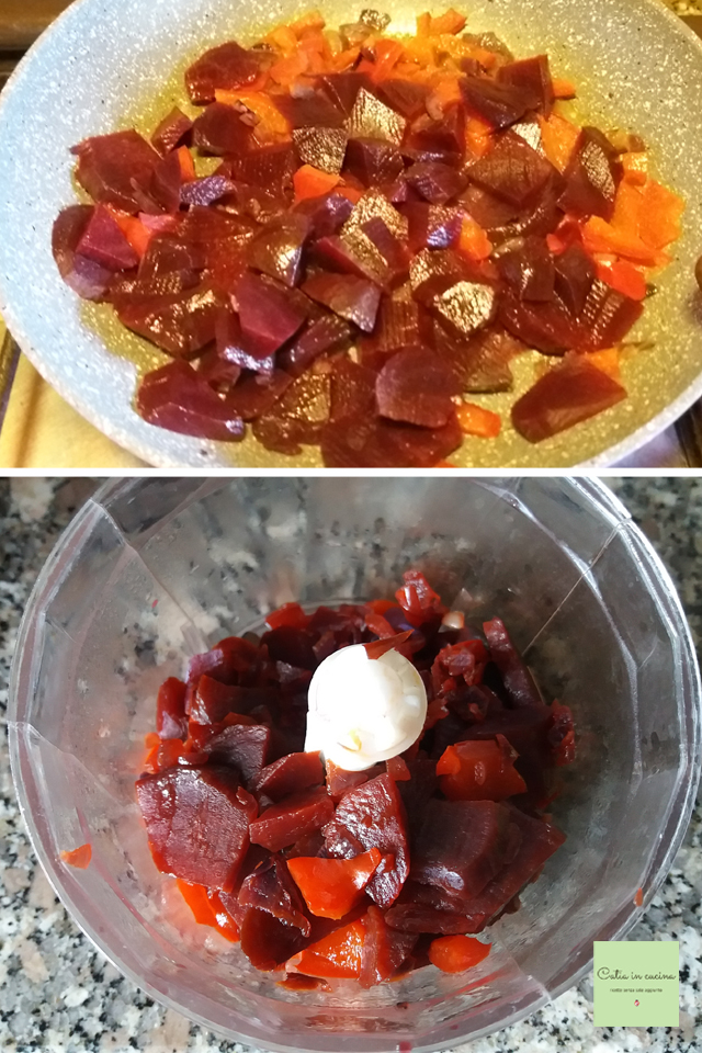 rote Suppe mit Rotreis Schritte