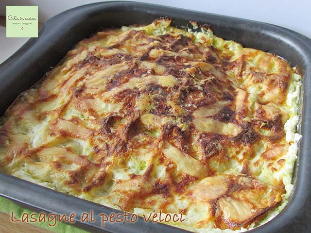 schnelle Lasagne mit Pesto