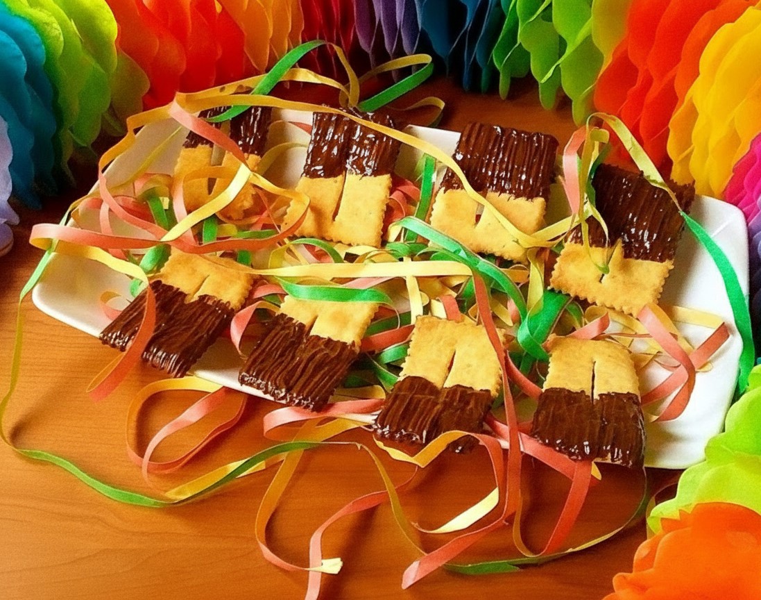 Schokoladen-Chiacchiere: die gebackene Variante mit unwiderstehlichem Rum-Mürbeteig