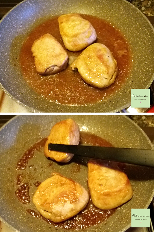 Schweinefiletmedaillons Portwein hinzufügen