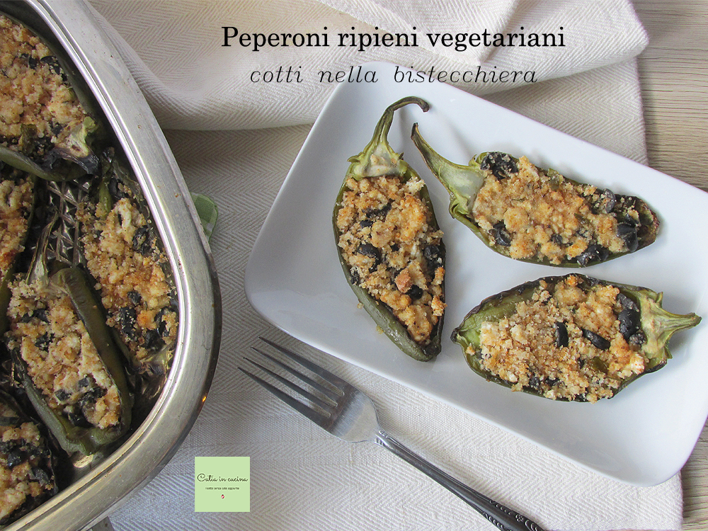 vegetarische gefüllte Paprika