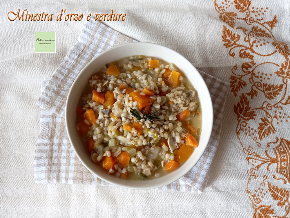 Wärmende Gerstensuppe mit Gemüse