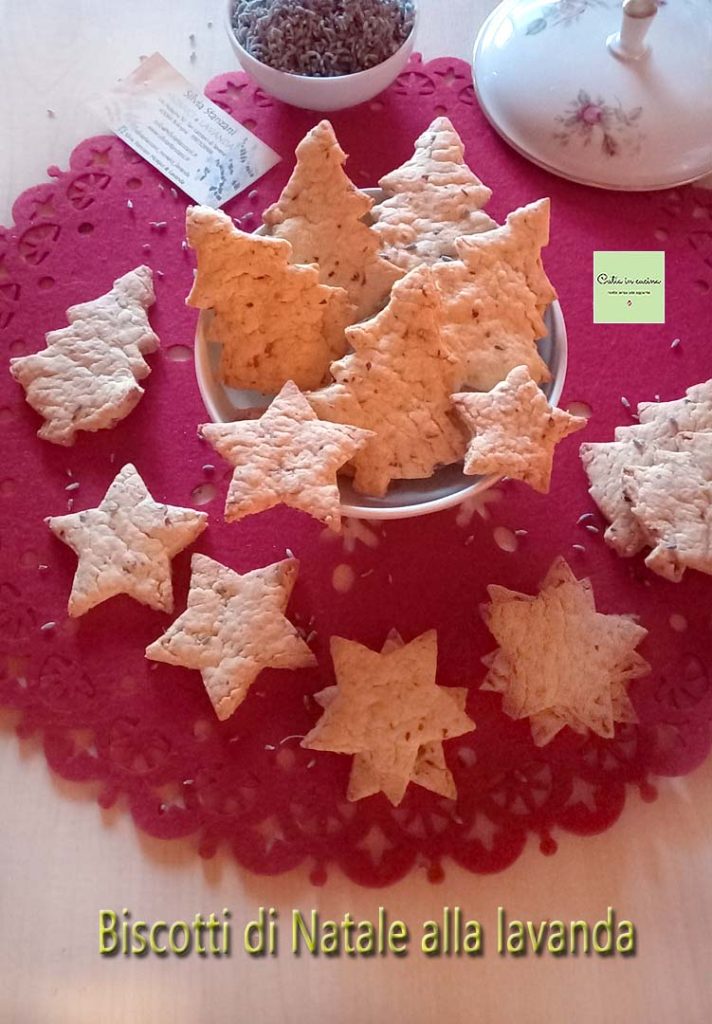 weihnachtsplätzchen mit lavendel