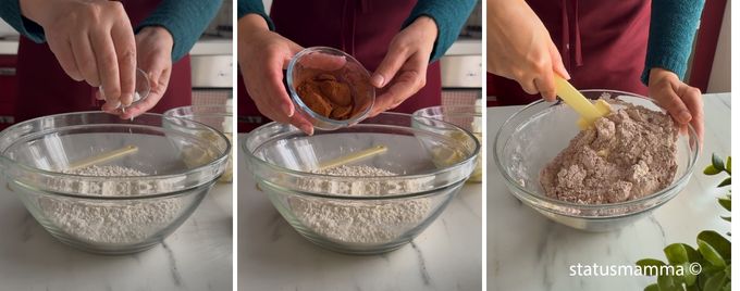 Kakaohaltiger Joghurtmürbeteig mit Schokoladenstückchen: weich und super lecker