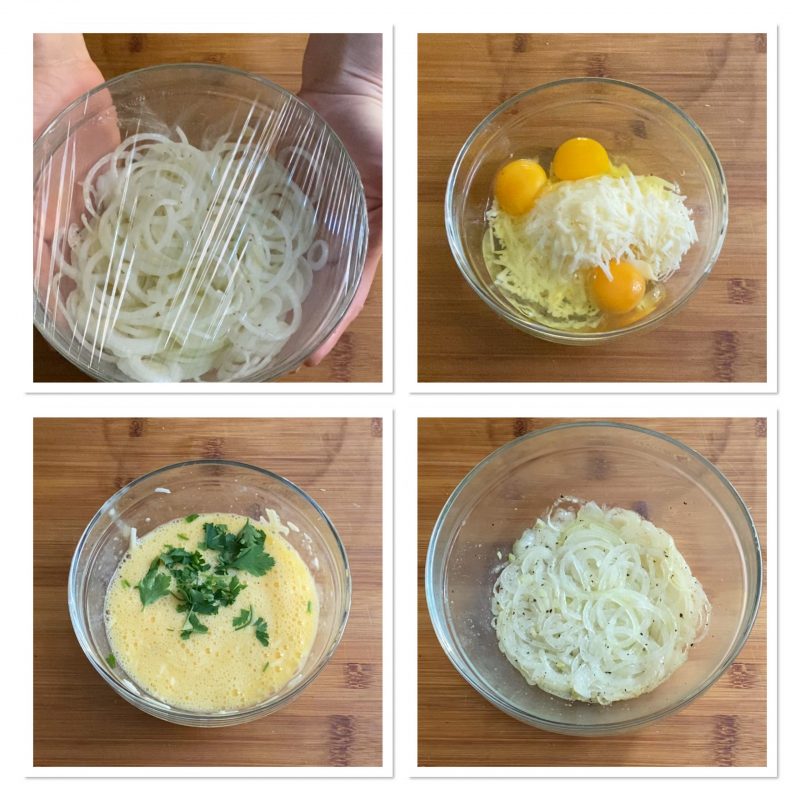Frittata di cipolle al forno veloce
