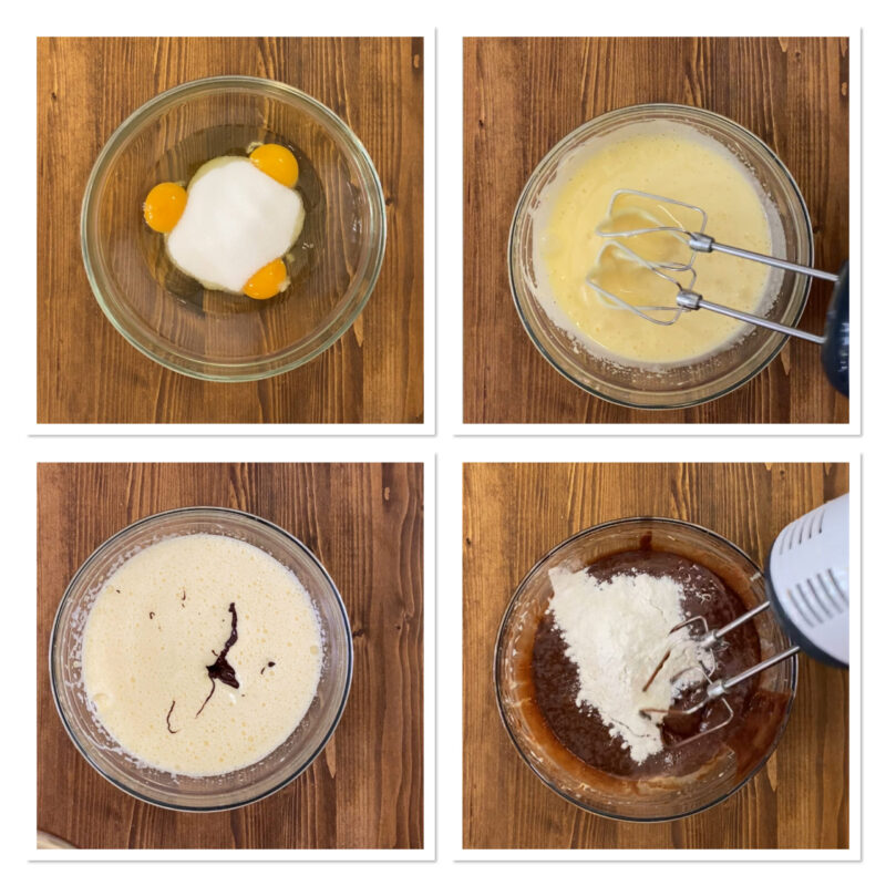 Weiche Schokoladentarte mit Zartbitterschokolade und Haselnüssen