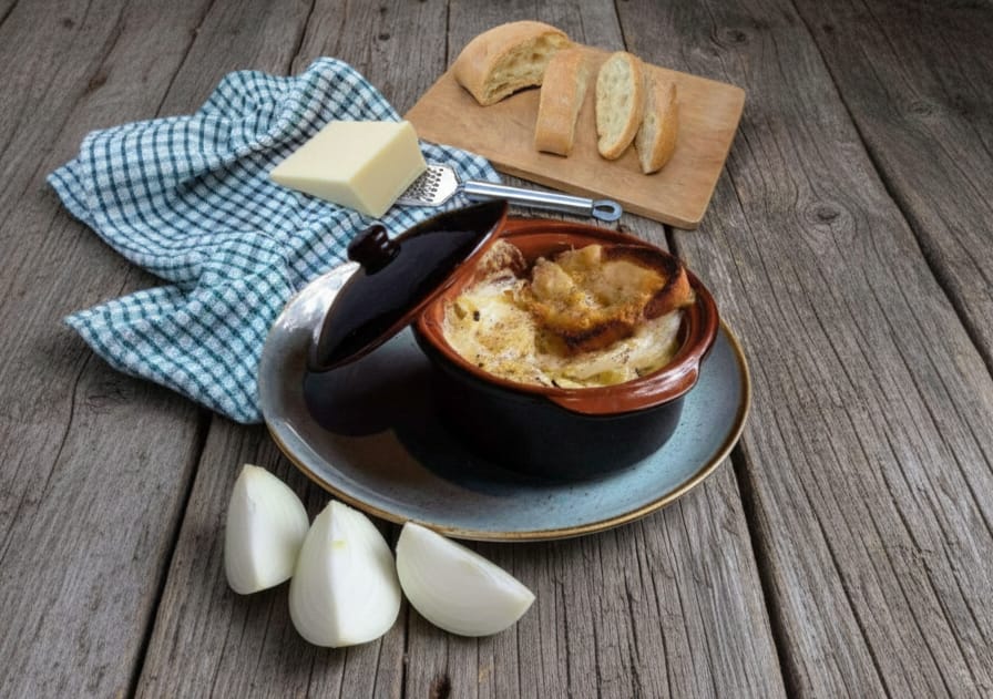 Gratinierte Zwiebelsuppe