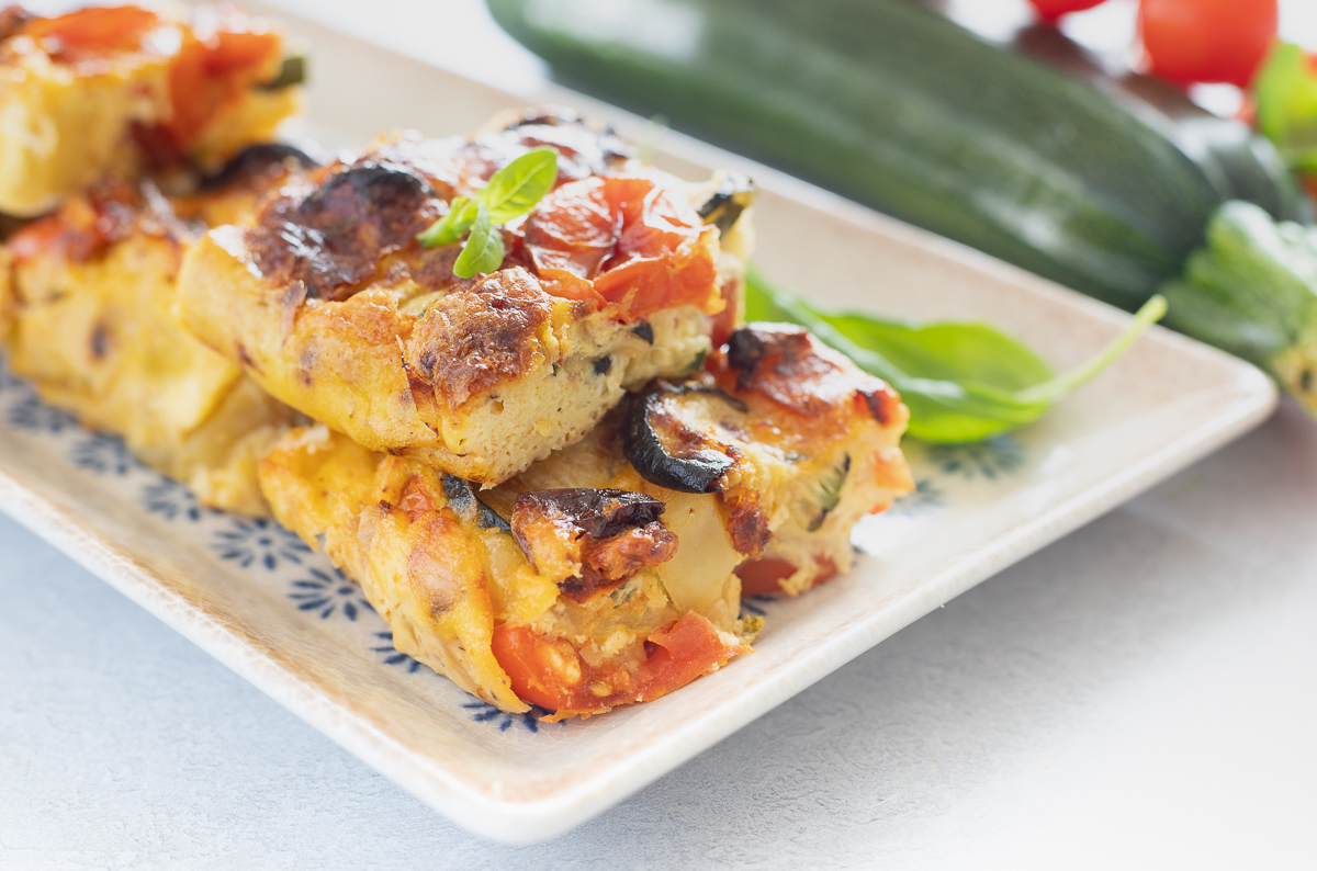 Gemüse-Frittata in der Heißluftfritteuse