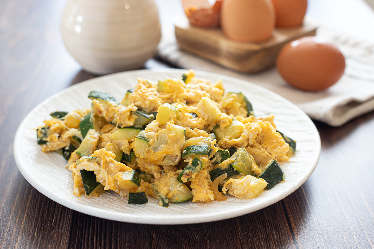 Rührei mit Zucchini