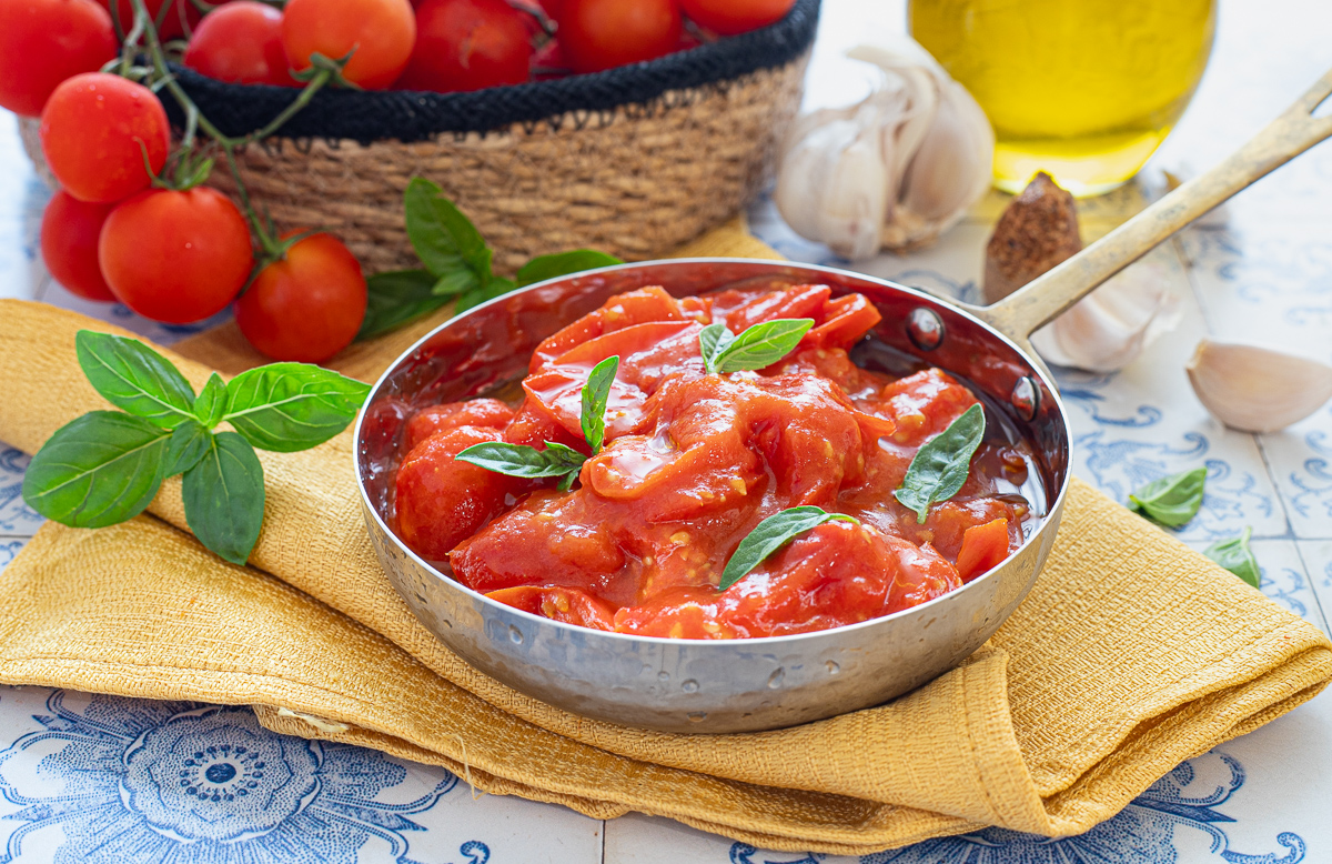 Tomatensauce aus frischen Kirschtomaten