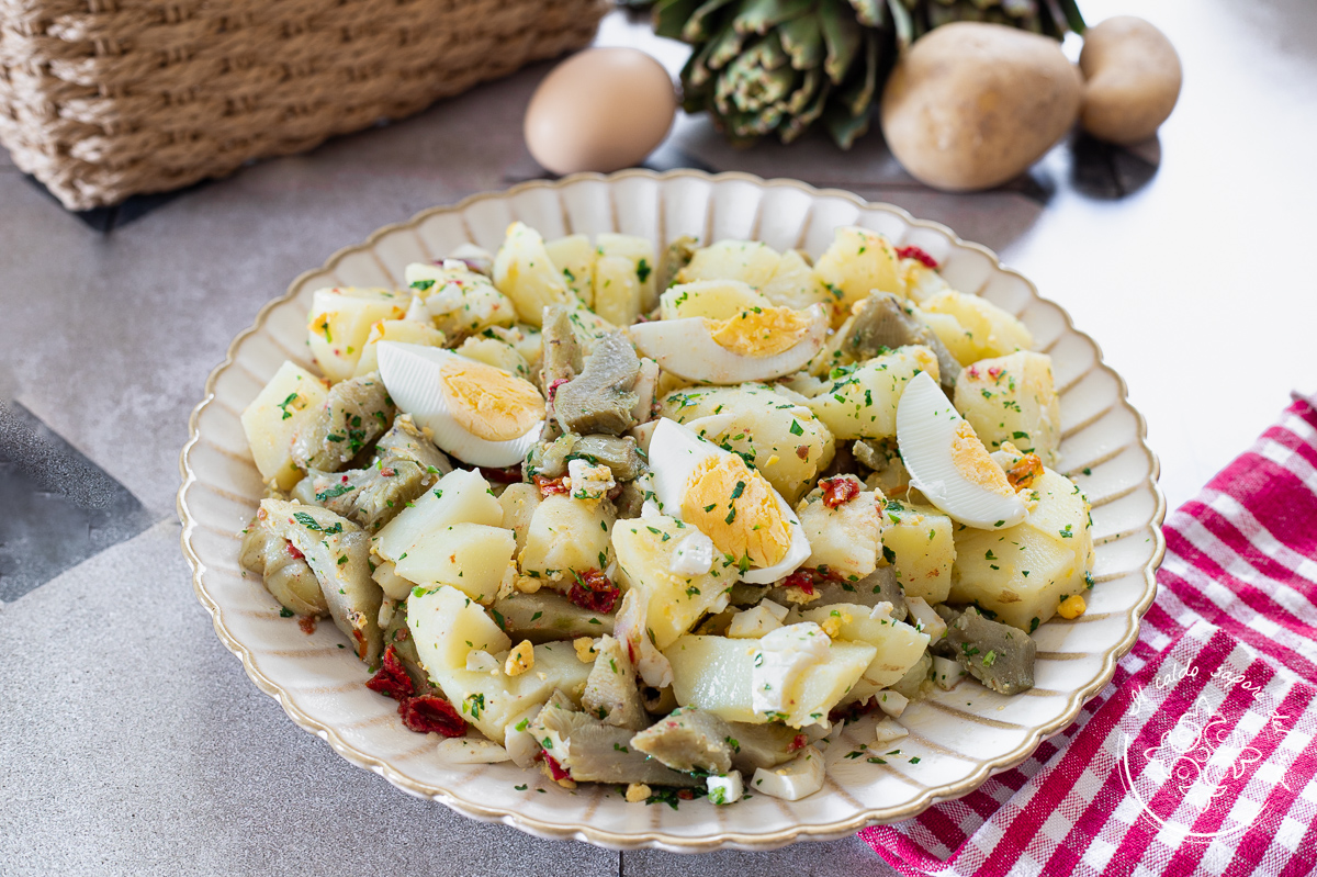 Kartoffelsalat mit Artischocken