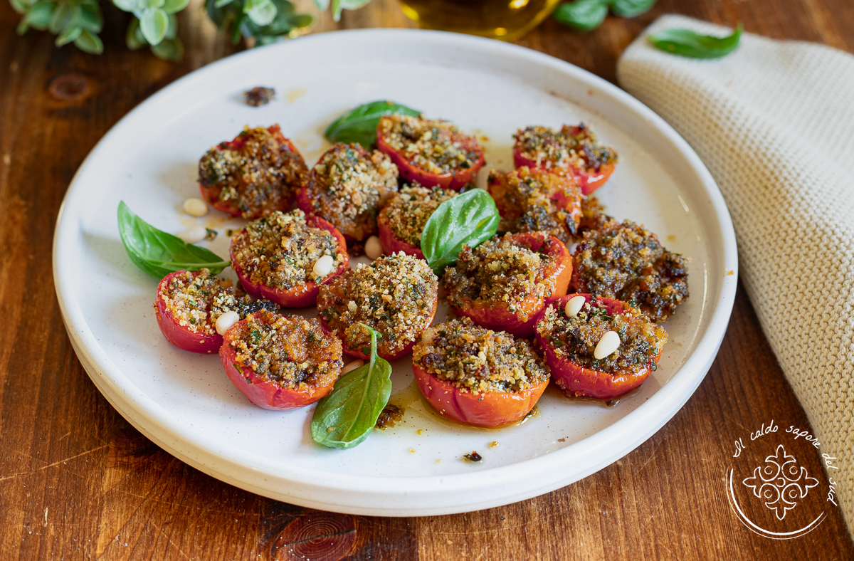 Gratinierte Kirschtomaten aus dem Ofen