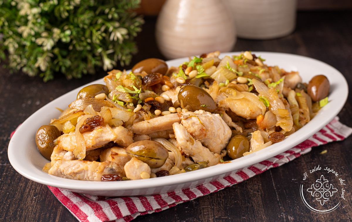 Mediterrane süß-saure Hähnchenstreifen