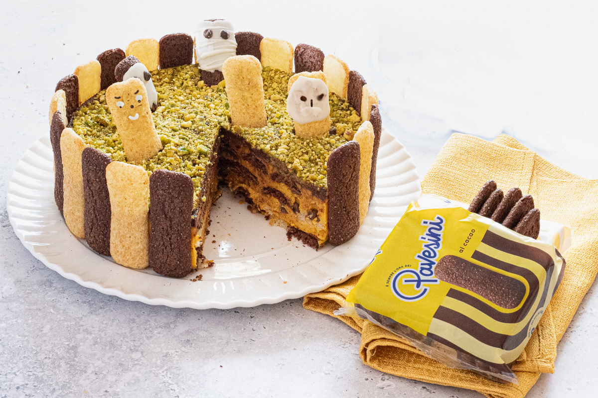 Halloween-Torte – Kürbis-Charlotte