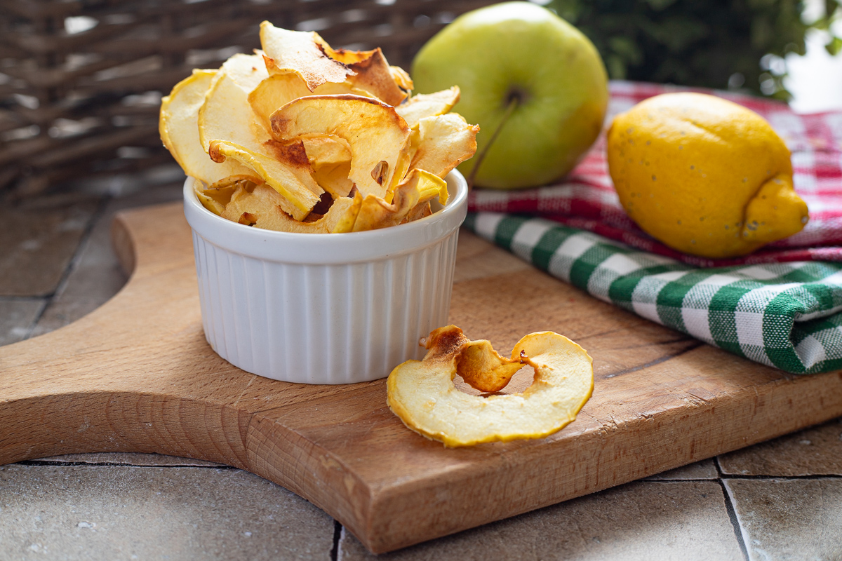 Apfelchips aus der Heißluftfritteuse
