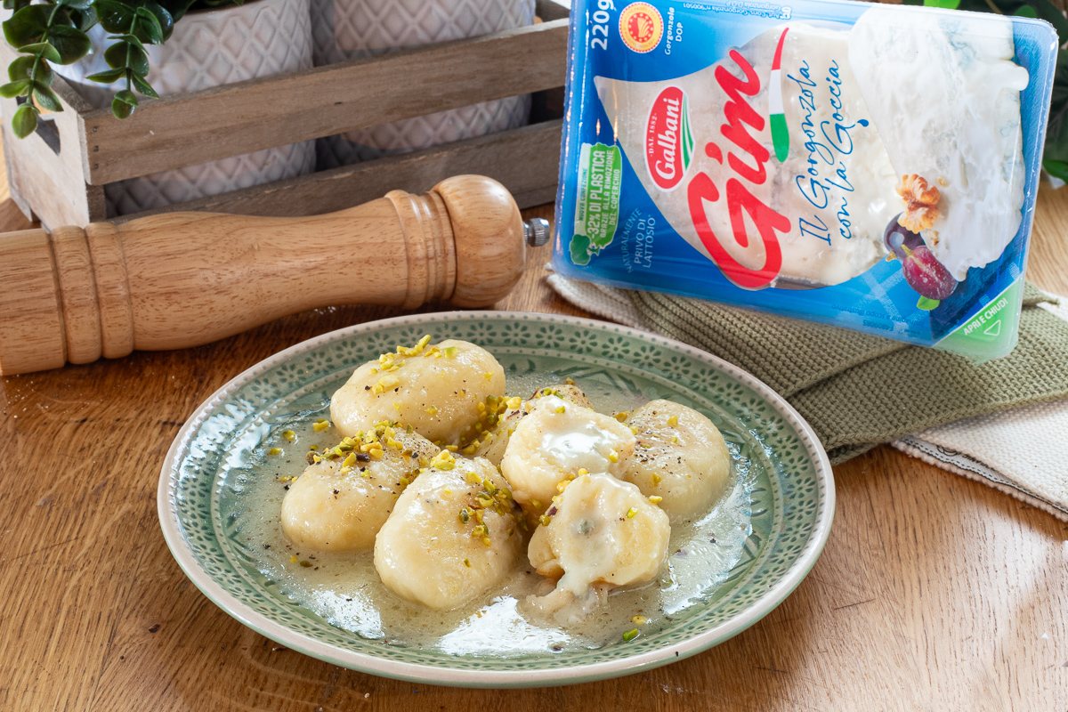 Gefüllte Gnocchi mit Gorgonzola