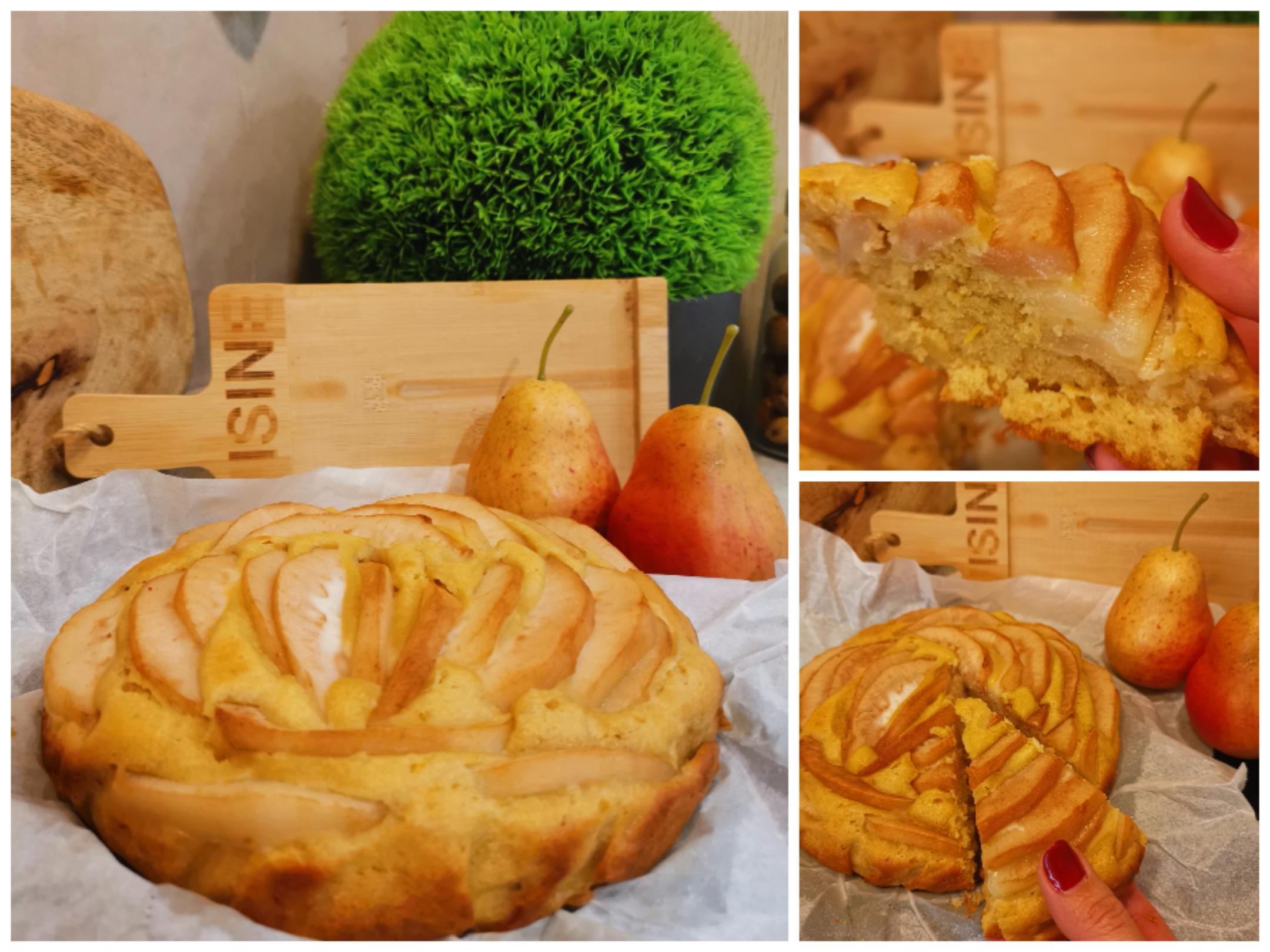 Joghurt- und Birnenkuchen