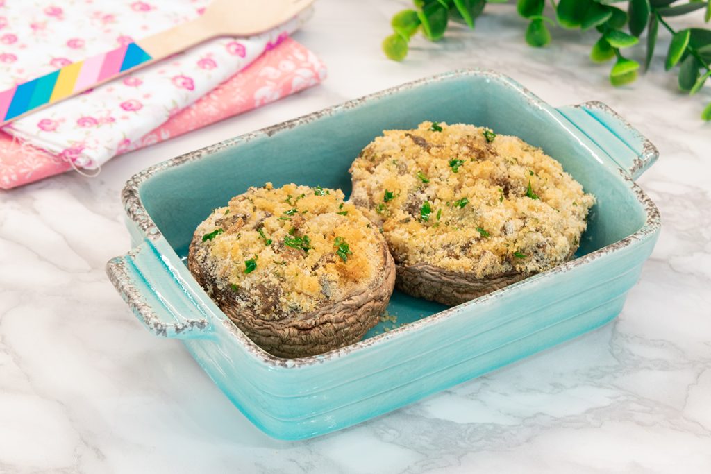 Gratinierte Portobello-Pilze