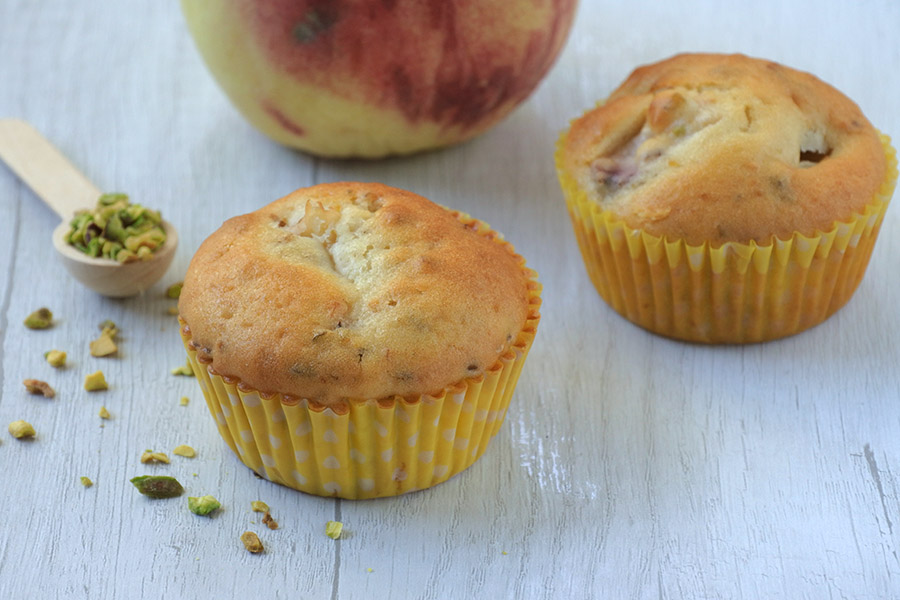 Pfirsich-Pistazien-Muffins – ohne Butter
