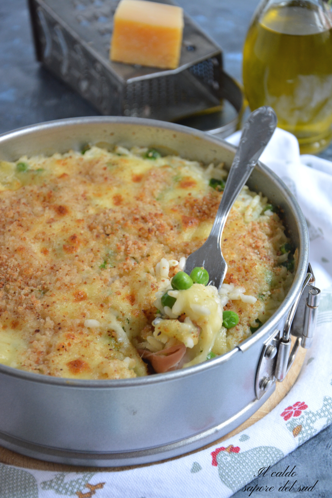 Reiskuchen aus übrig gebliebenem Risotto