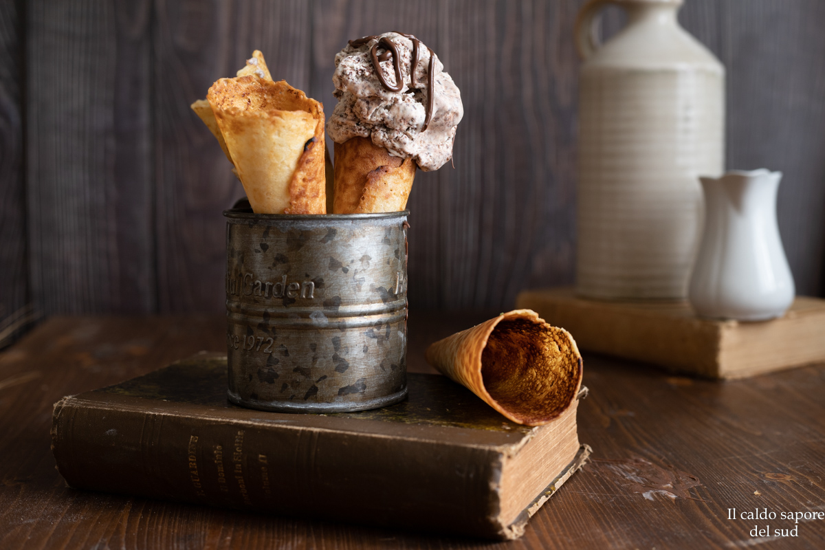 Selbstgemachte Eiswaffeln ohne Laktose – knusprig und goldbraun