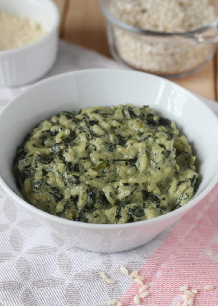 Risotto mit Spinat und Ricotta