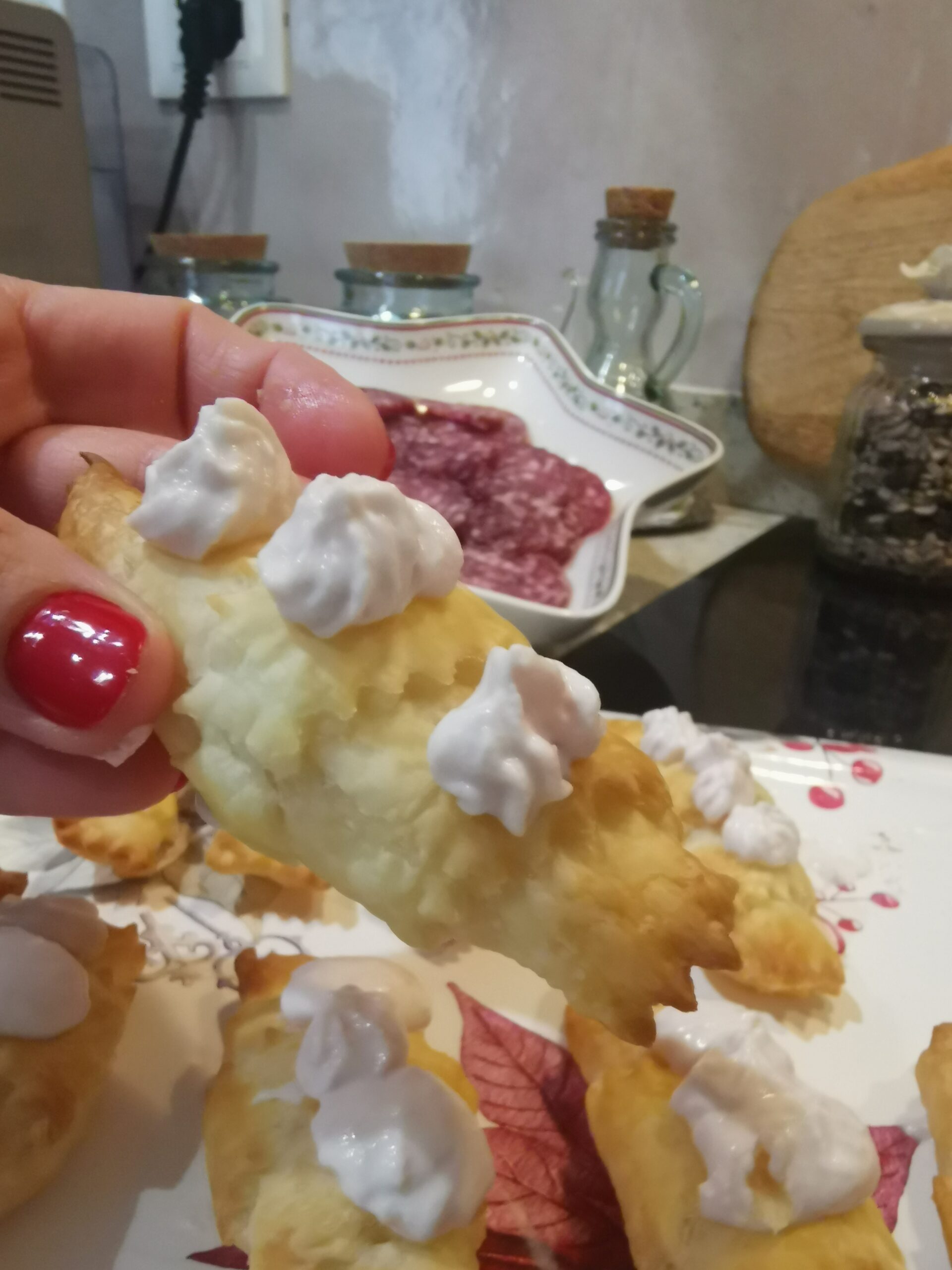 Schaum aus Mortadella und Ricotta