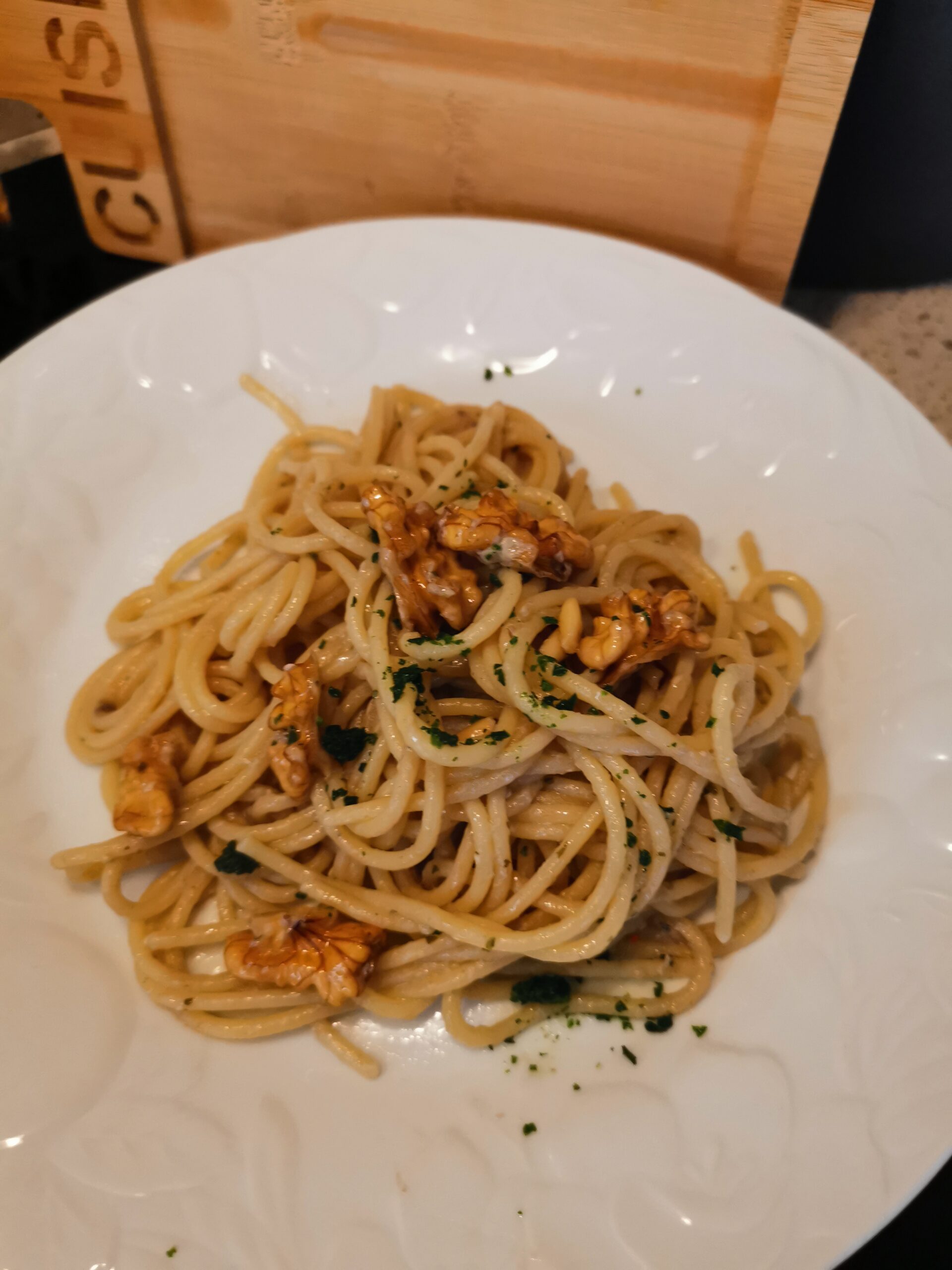 Spaghetti mit Sardellen