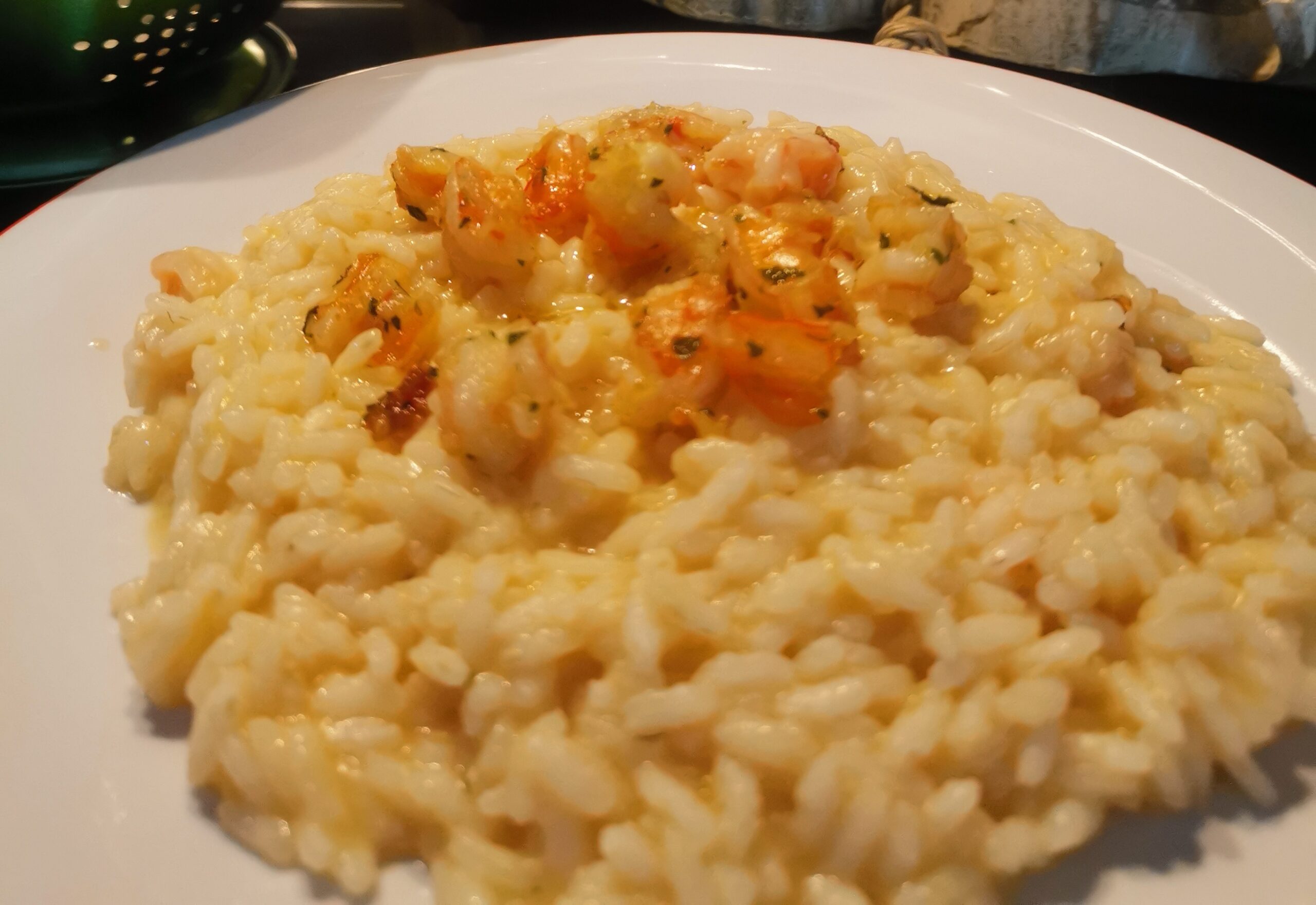 Risotto mit Garnelen