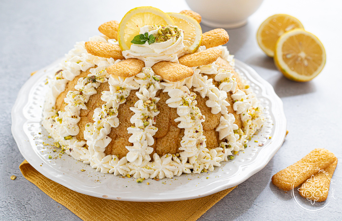 Zuccotto mit Ricotta und Pistazien