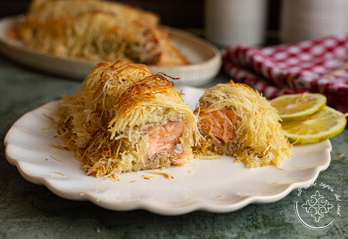 Lachs in Kataifi-Teigkruste: