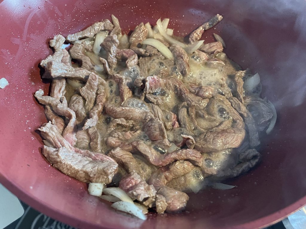 Rindfleischstreifen mit Gemüse4