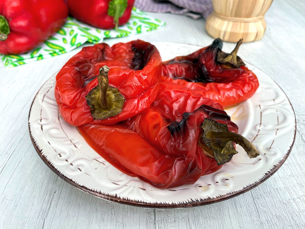 Im Ofen geröstete Paprika