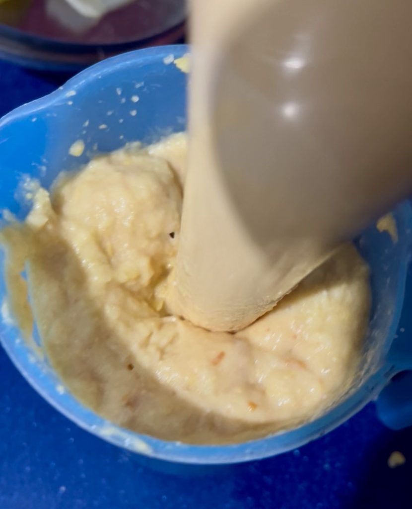 Pürierte Kichererbsencreme für cremige Pasta und Kichererbsen der Oma