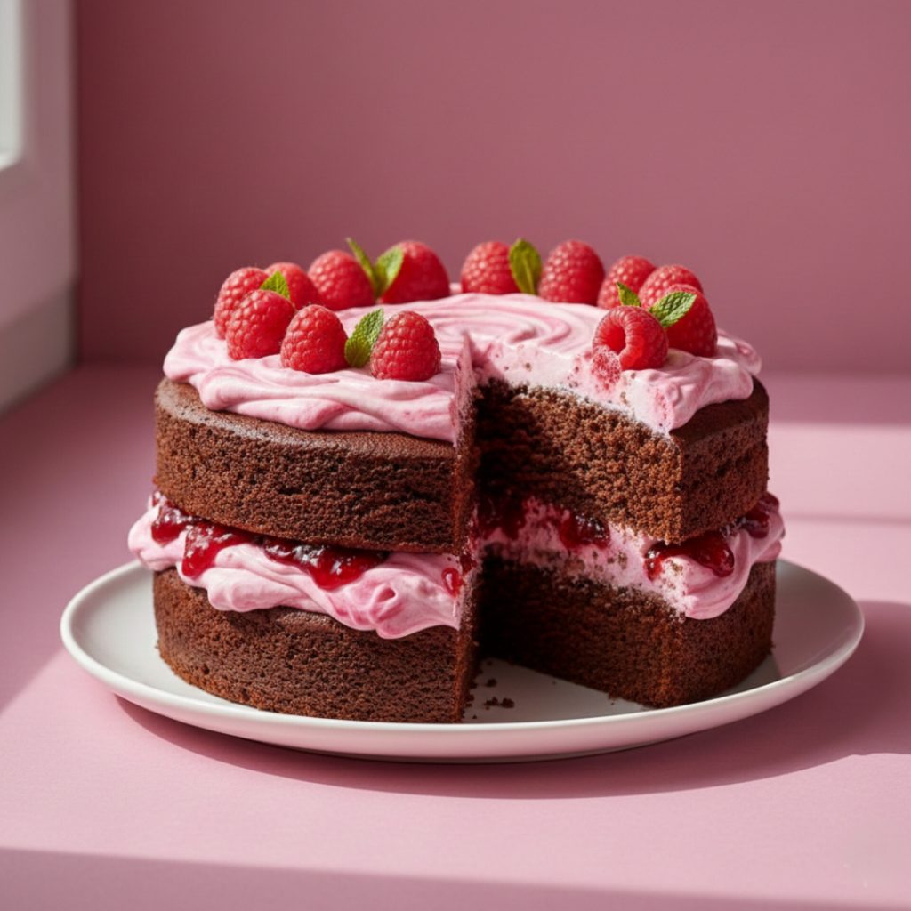 Schokoladen-Himbeer-Kuchen: weich, cremig und perfekt für besondere Anlässe